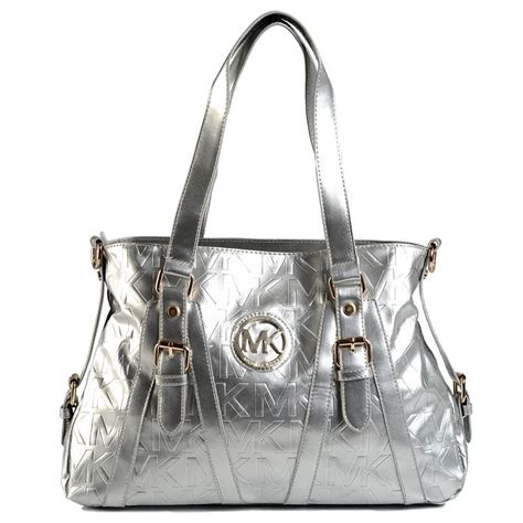 handtasche michael kors rosa|Michael Kors silver satchel handbag.